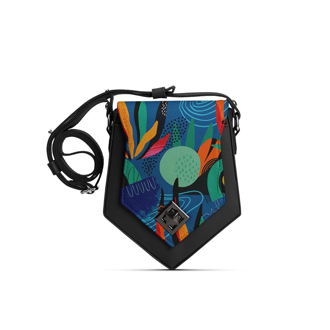 Black Triangles Crossbag Abstract - CANVAEGYPT