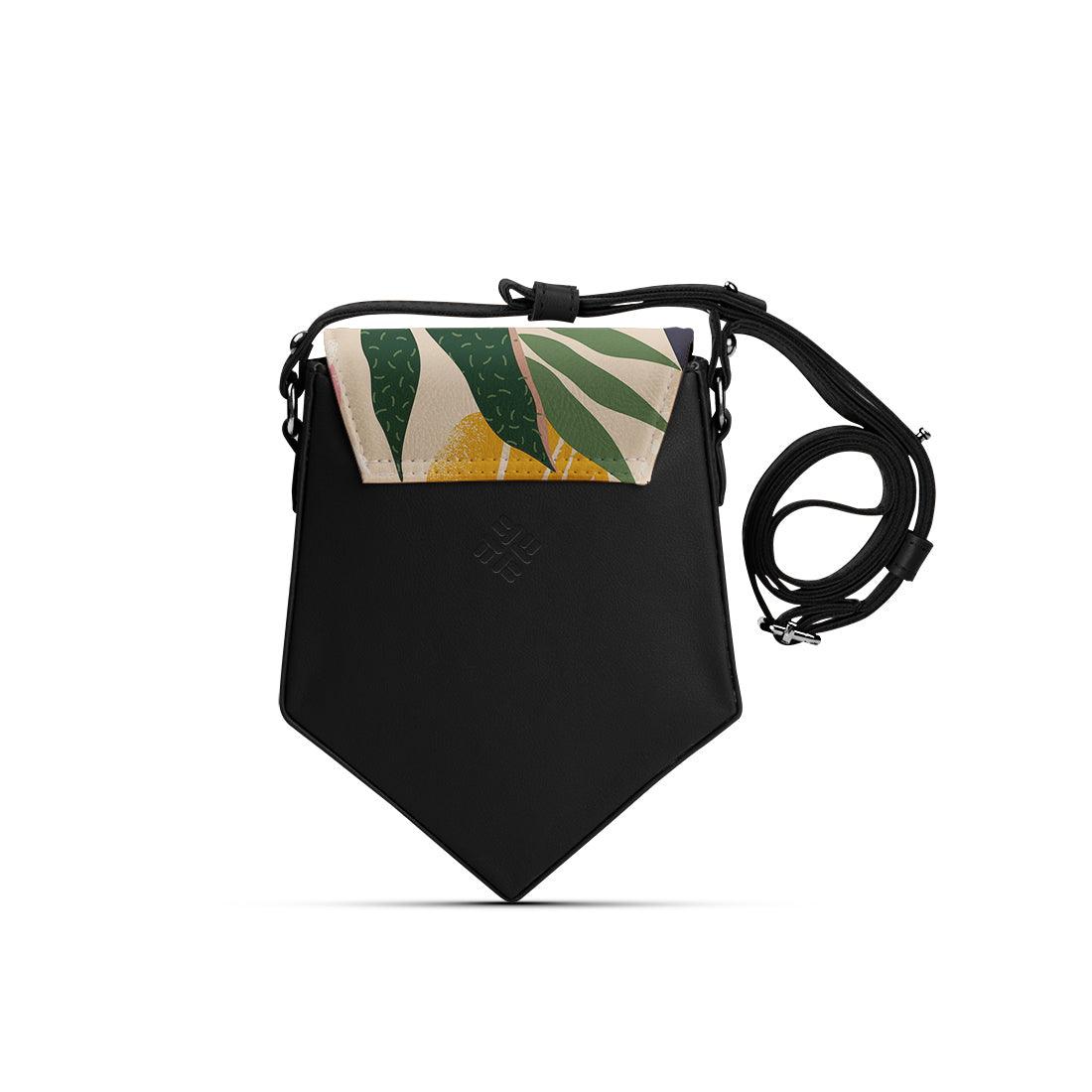 Black Triangles Crossbag Leaf - CANVAEGYPT
