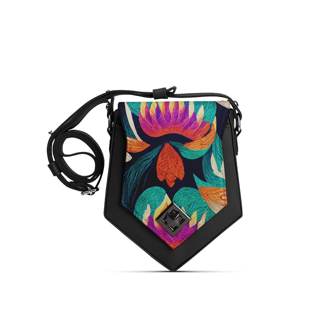 Black Triangles Crossbag blossom - CANVAEGYPT