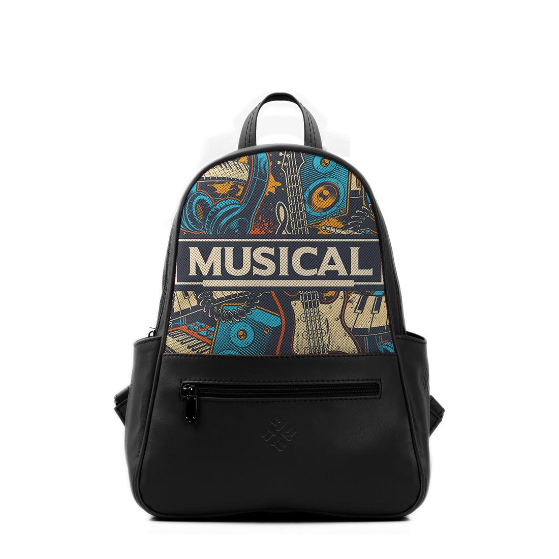 Black Vivid Backpack Musical - CANVAEGYPT