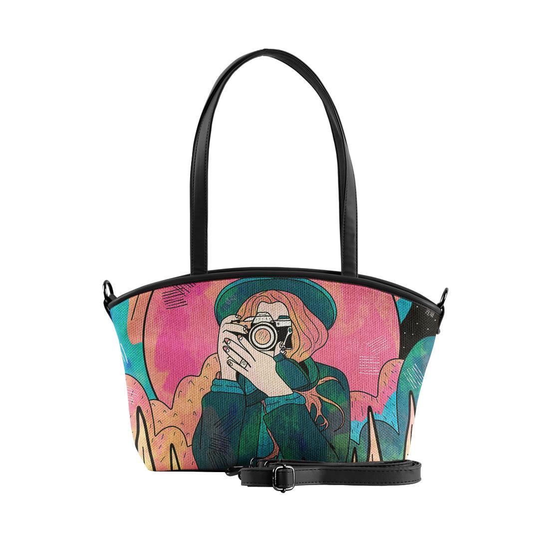 Black Wide Tote Bag The space photographer - CANVAEGYPT