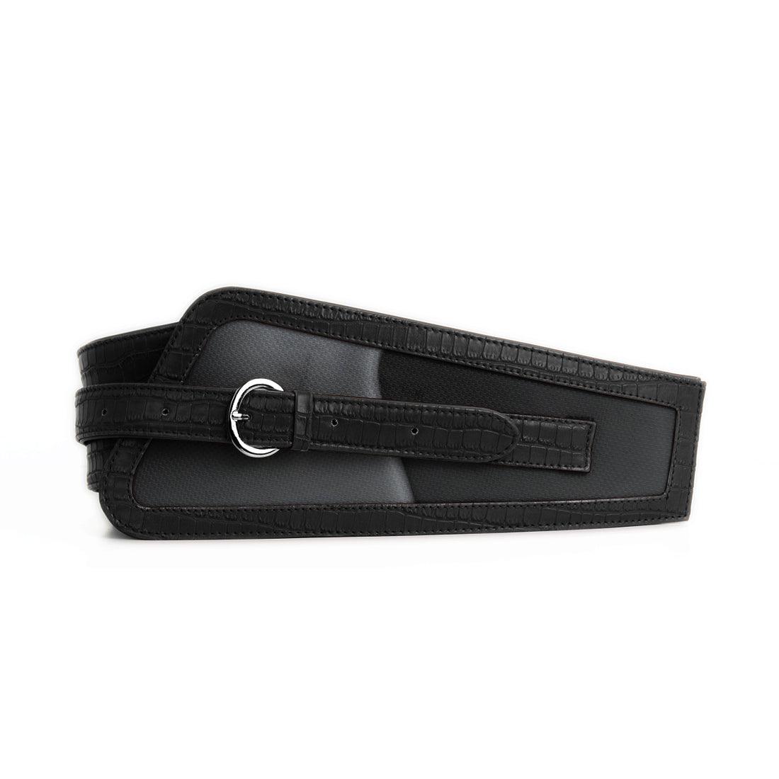 Black Women's Belt Grey Flows - CANVAEGYPT