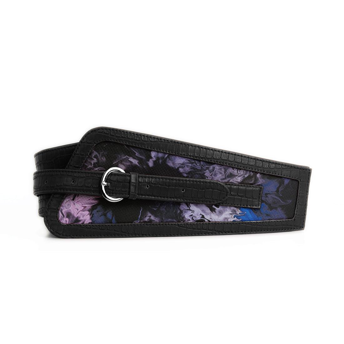 Black Women's Belt Purple Smoke - CANVAEGYPT