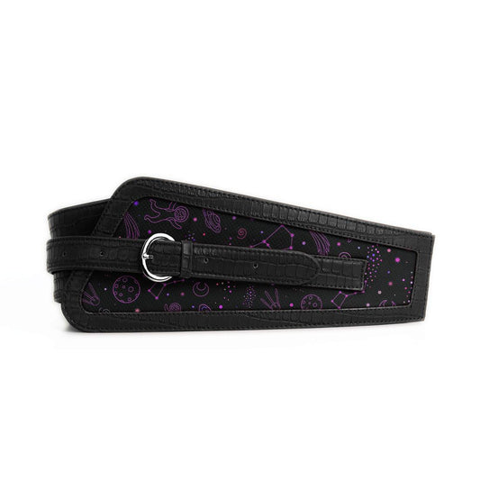 Black Women's Belt Space Doodle - CANVAEGYPT