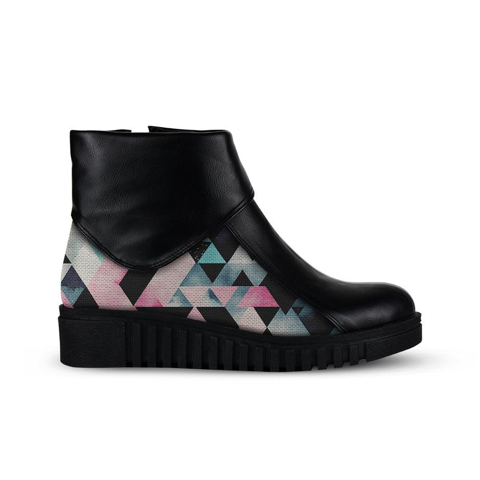 Block Boots Colorful Patterns - CANVAEGYPT