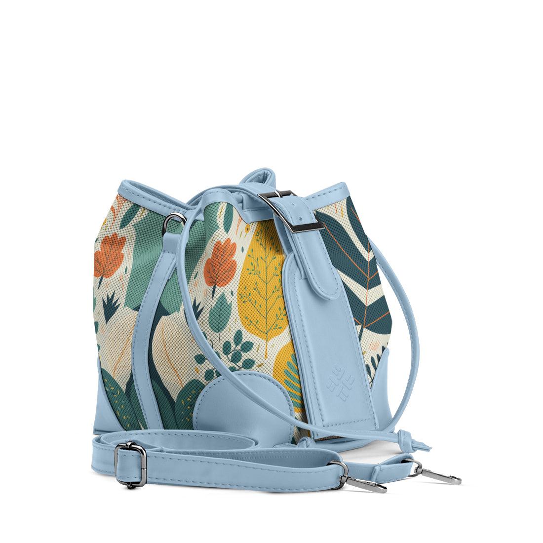 Blue Bucket Bags Leaves - CANVAEGYPT
