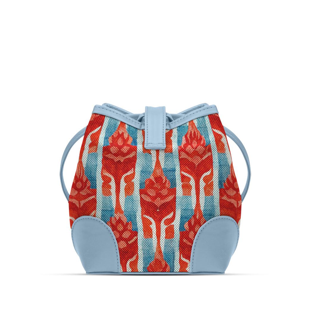 Blue Bucket Bags Red Rose - CANVAEGYPT