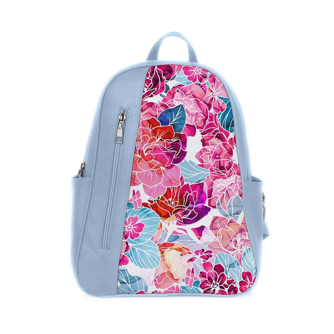 Blue Mixed Backpack Roses - CANVAEGYPT