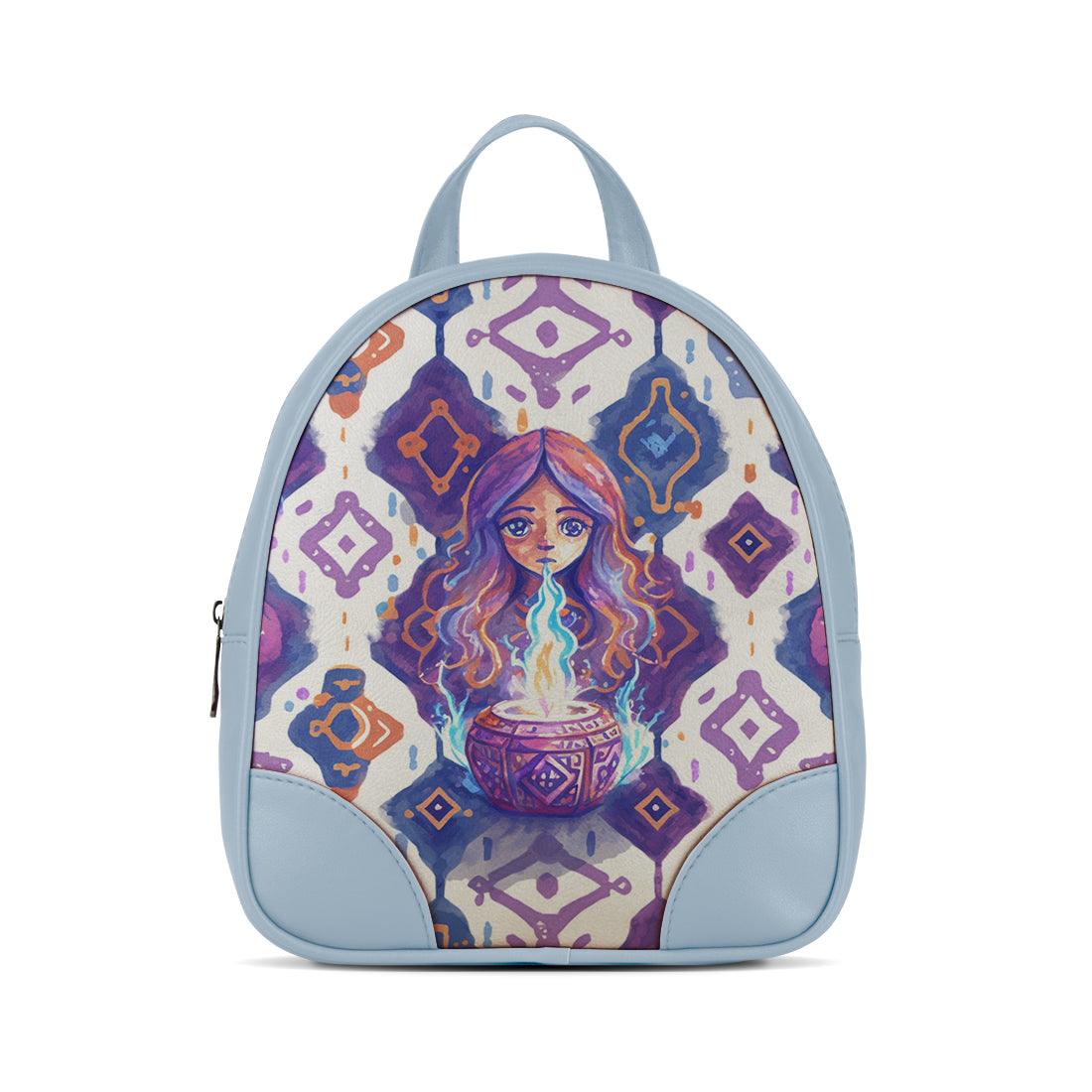 Blue O Mini Backpacks Cute Witch - CANVAEGYPT