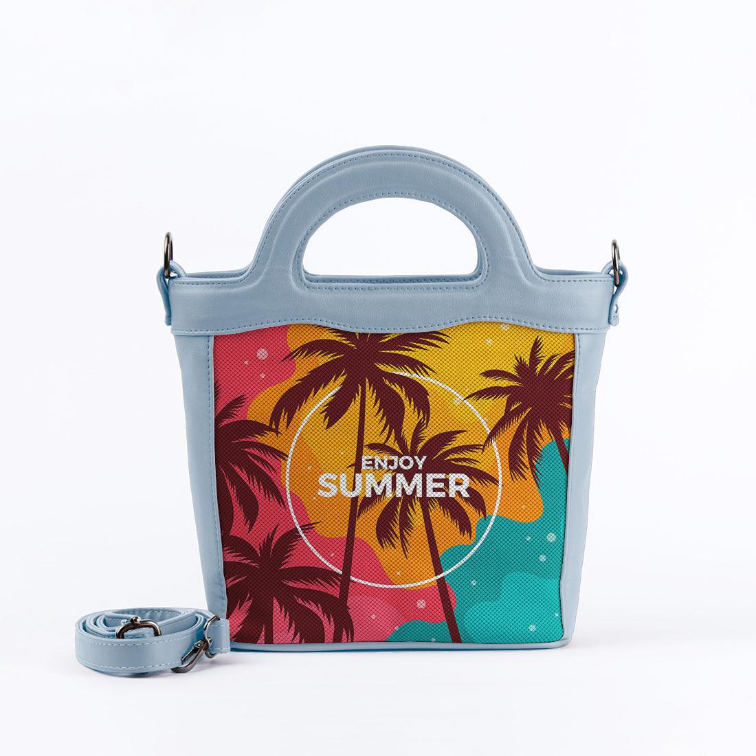 Blue Top Handle Handbag Enjoy Summer - CANVAEGYPT