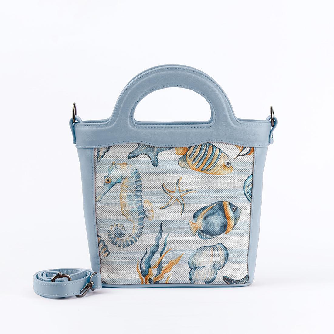 Blue Top Handle Handbag Underwater - CANVAEGYPT