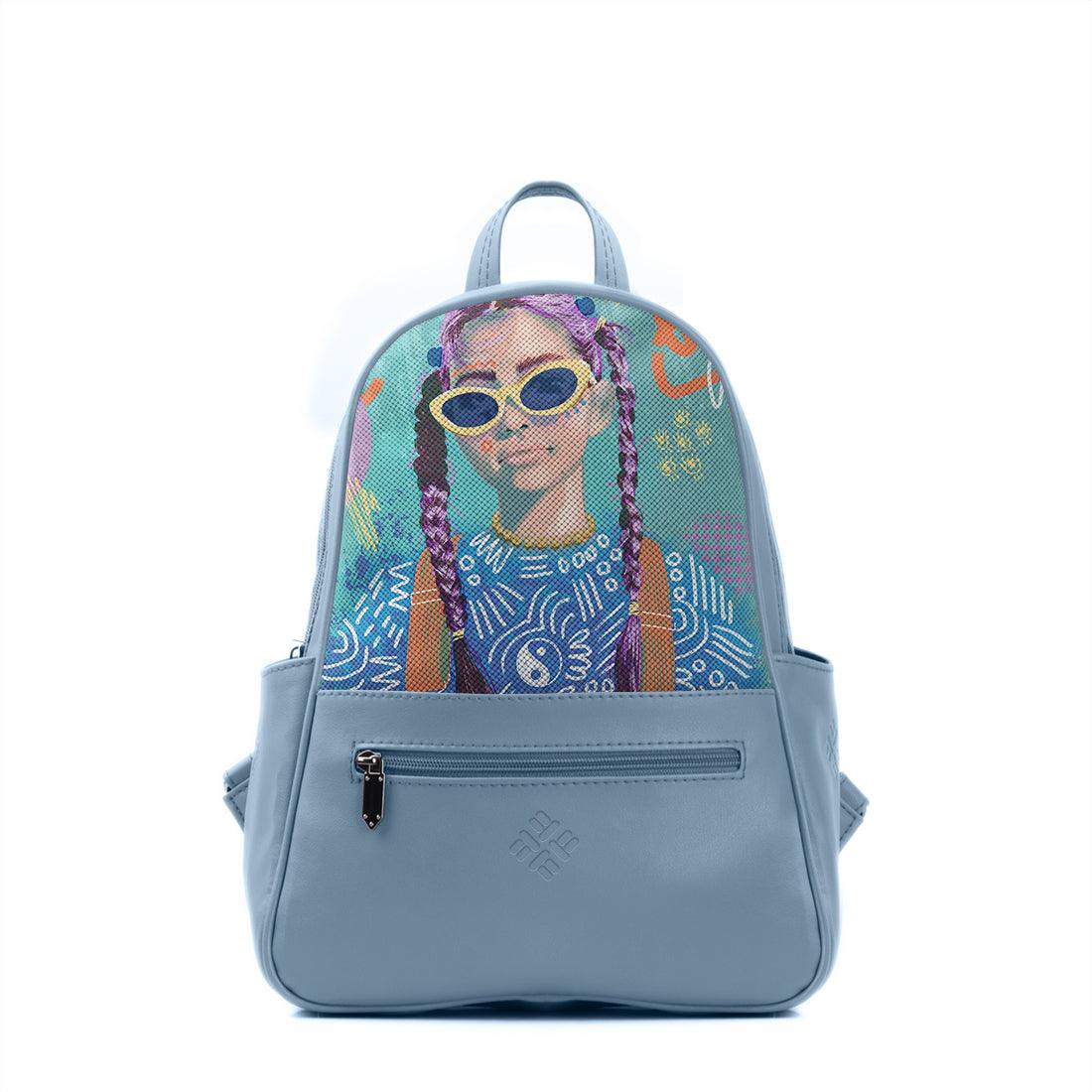 Blue Vivid Backpack Lilac locks - CANVAEGYPT