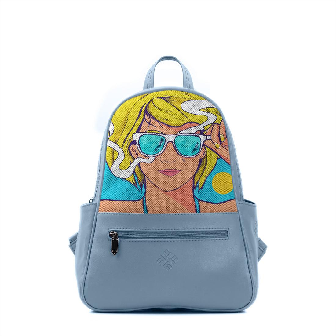 Blue Vivid Backpack Summer Girl - CANVAEGYPT