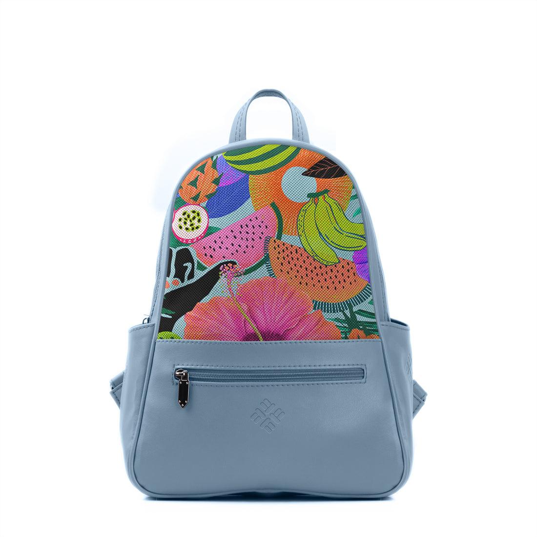 Blue Vivid Backpack Summer Pattern - CANVAEGYPT
