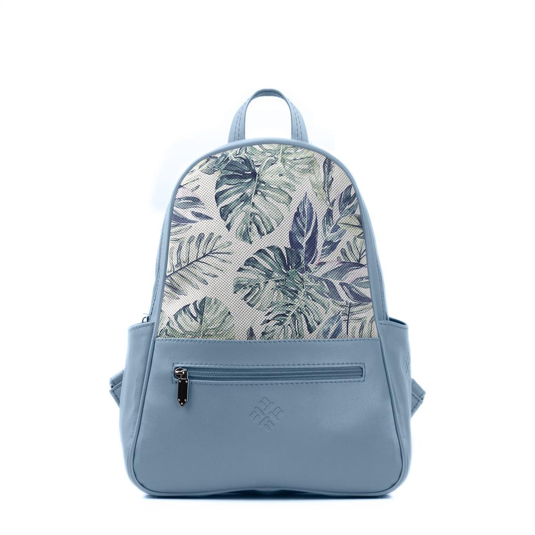 Blue Vivid Backpack Watercolor Tropical