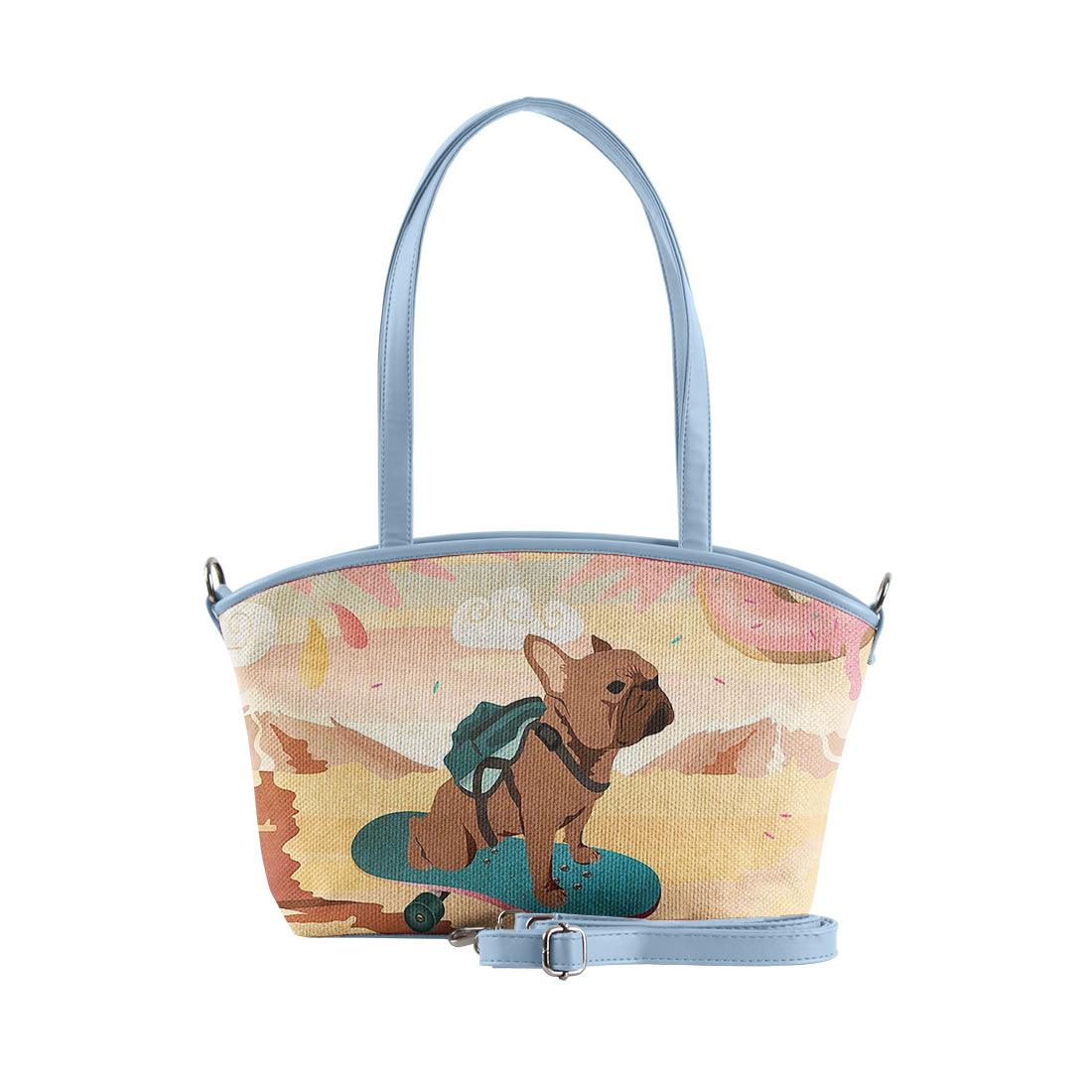 Blue Wide Tote Bag Adventure - CANVAEGYPT