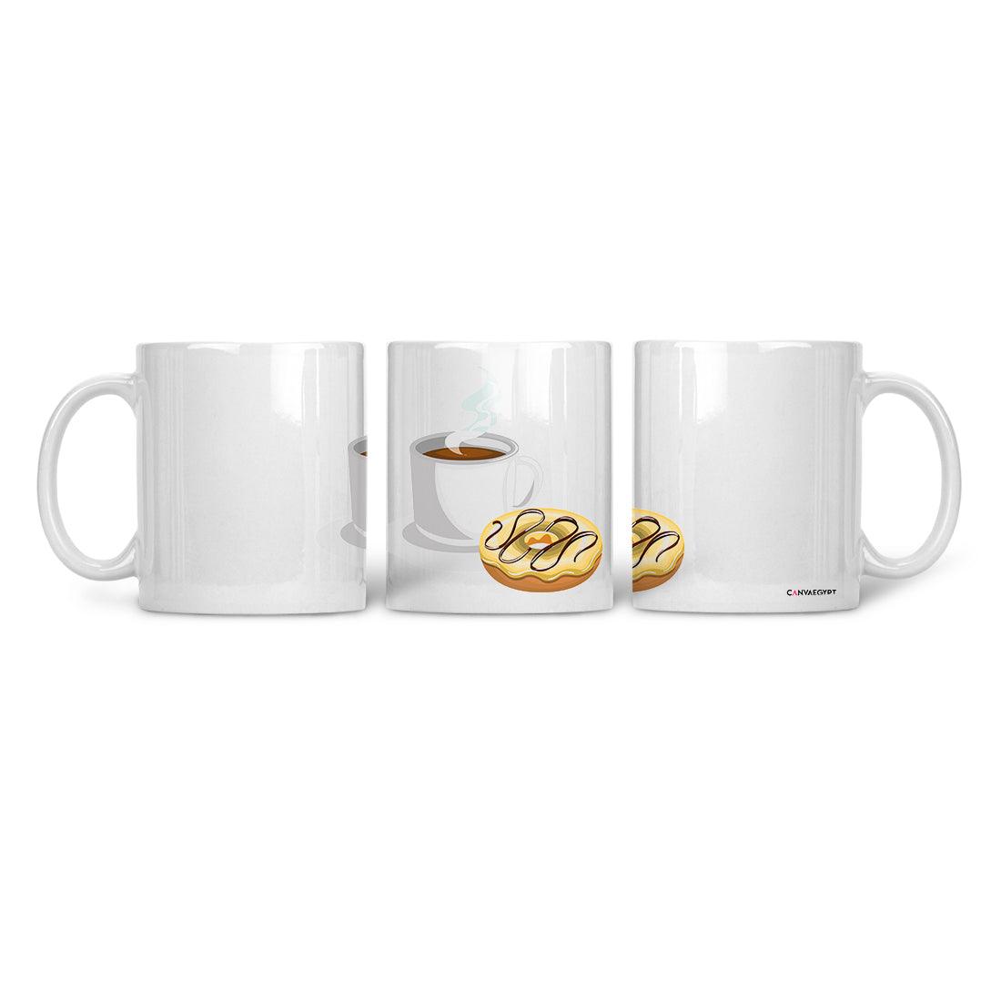 Ceramic Mug Coffee & Donuts - CANVAEGYPT