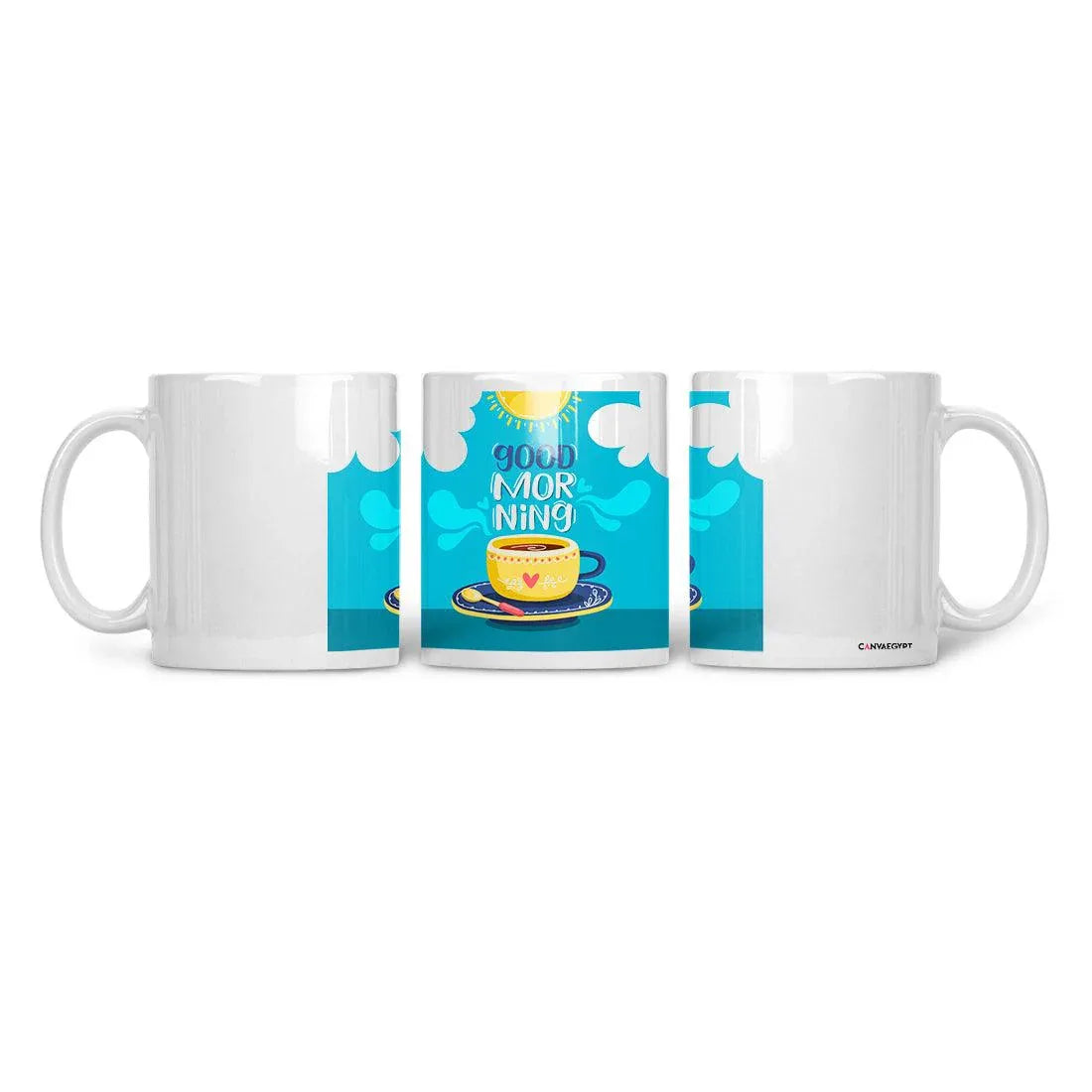 Ceramic Mug Good Morning Coffee - CANVAEGYPT