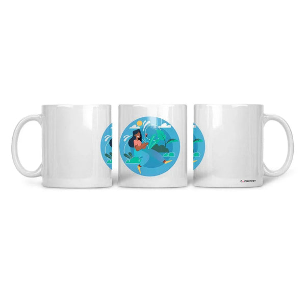 Ceramic Mug Happy nature - CANVAEGYPT