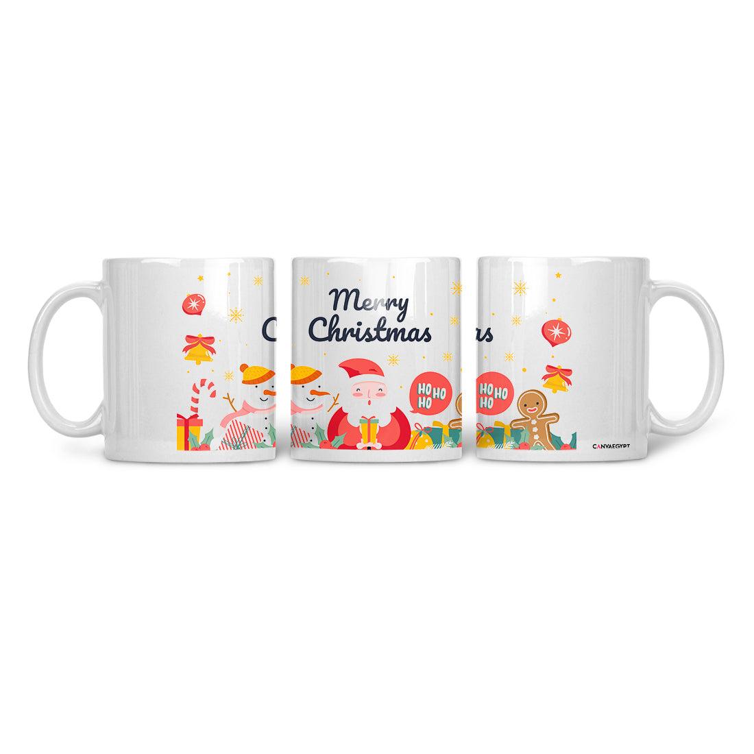 Ceramic Mug Santa Merry Christmas - CANVAEGYPT