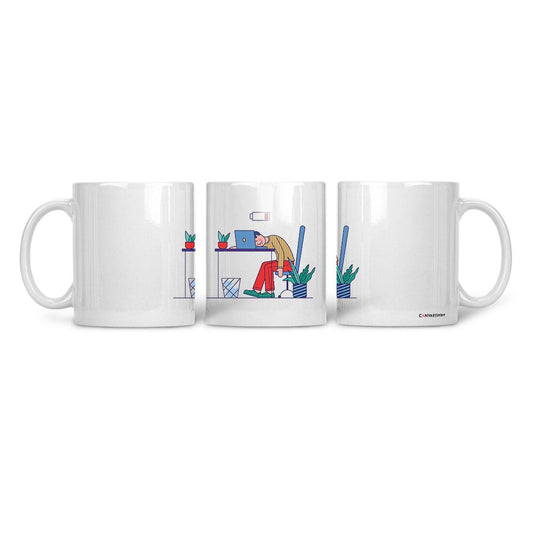 Ceramic Mug Tired - CANVAEGYPT