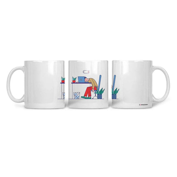 Ceramic Mug Tired - CANVAEGYPT