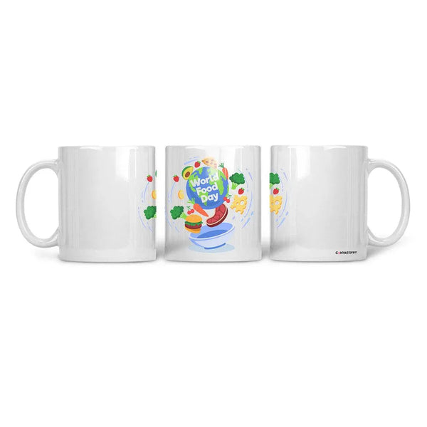 Ceramic Mug world food day - CANVAEGYPT