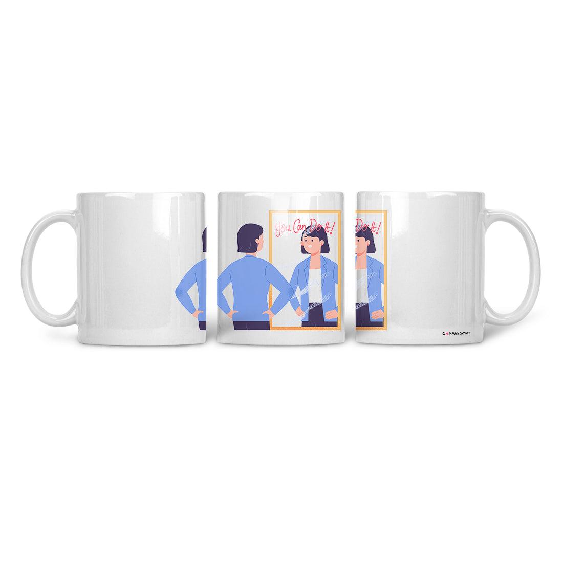 Ceramic Mug you can do it - CANVAEGYPT