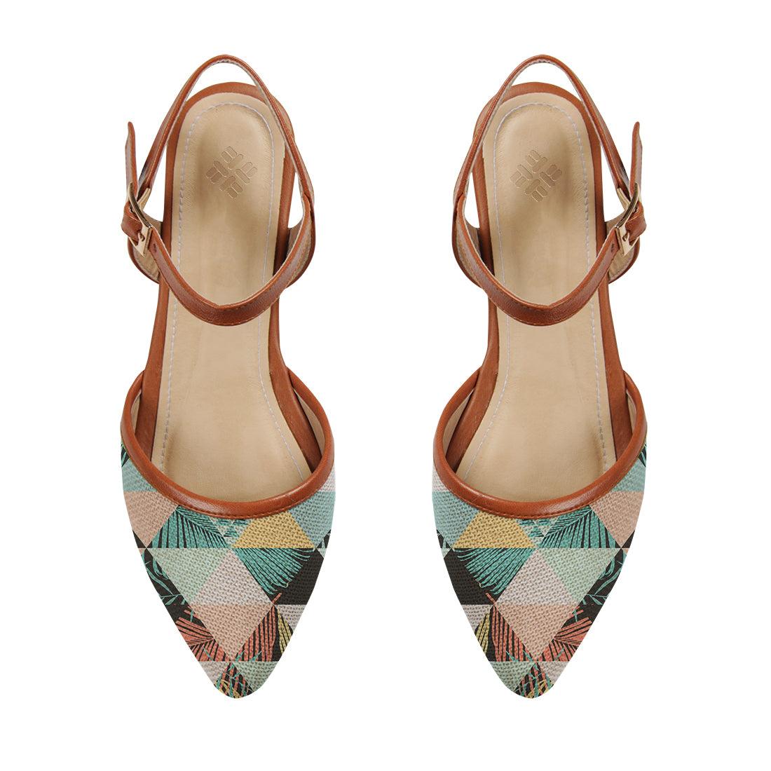 Closed Strap Sandal Tropical triangles - CANVAEGYPT
