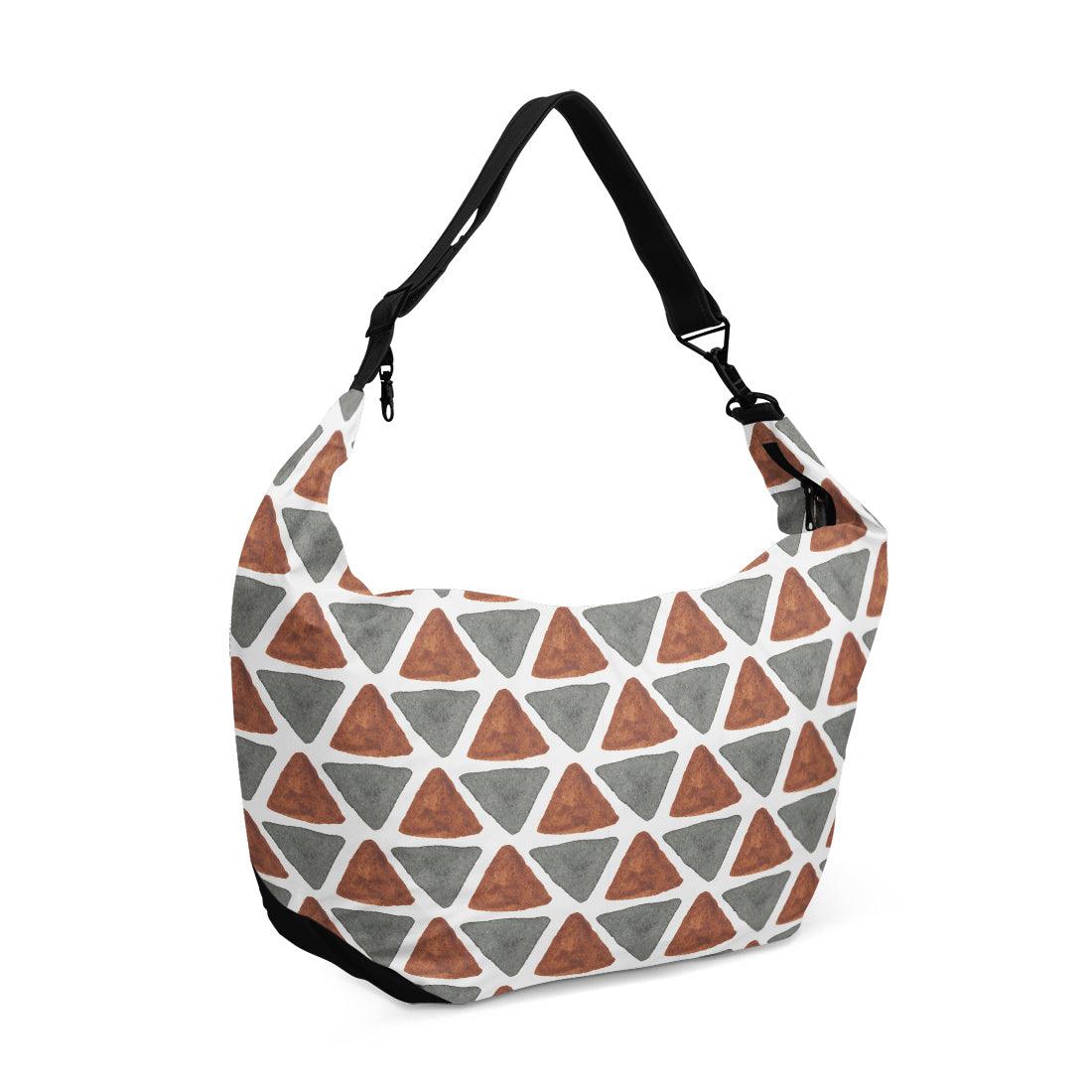 Crescent bag African Pattern Triangles