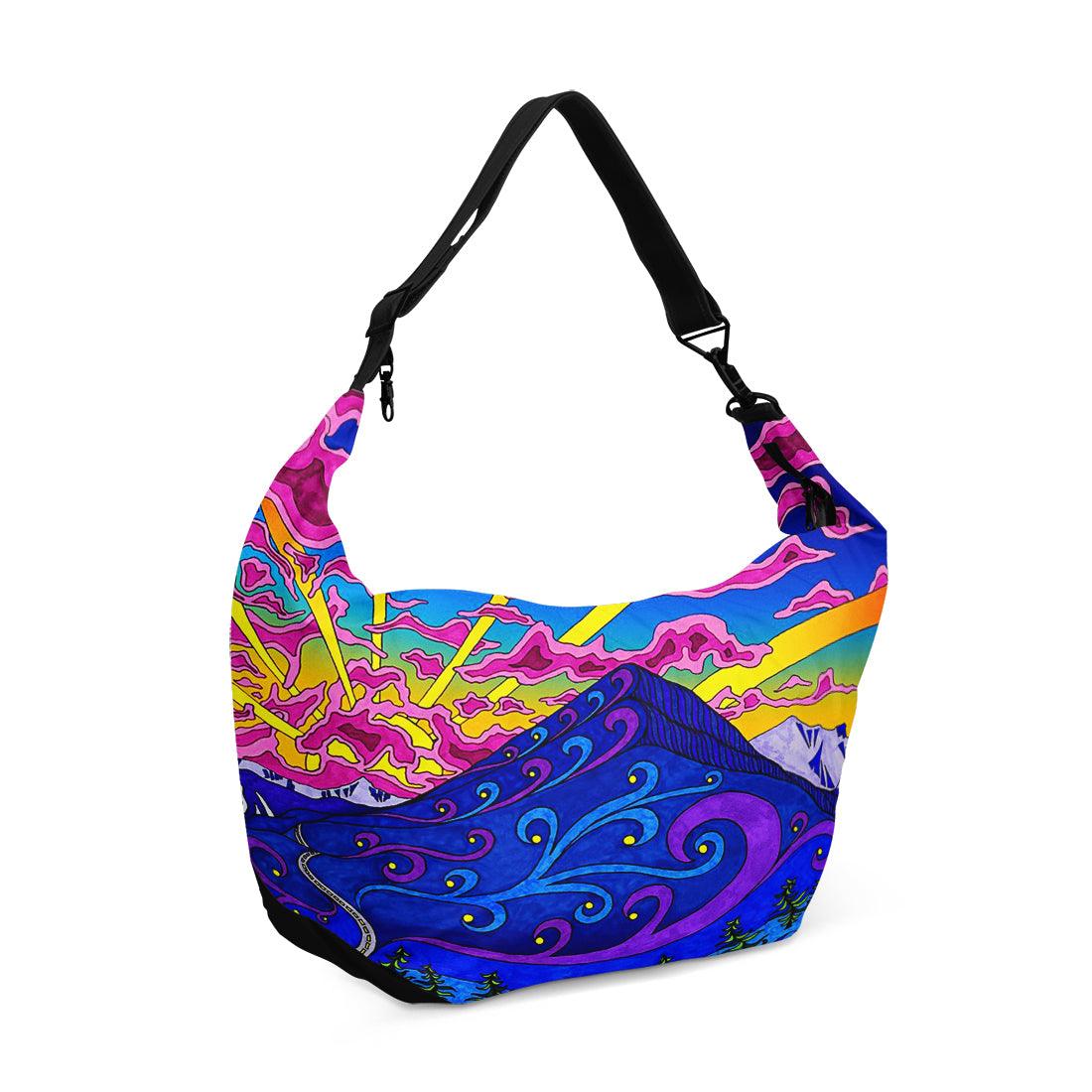 Crescent bag Psychedelic Mountains