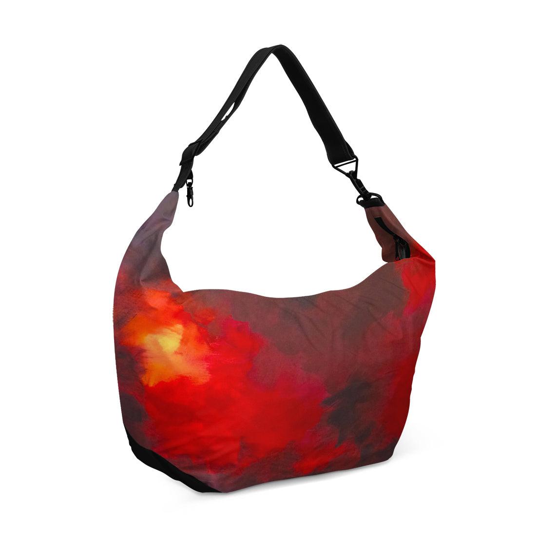 Crescent bag Red Clouds