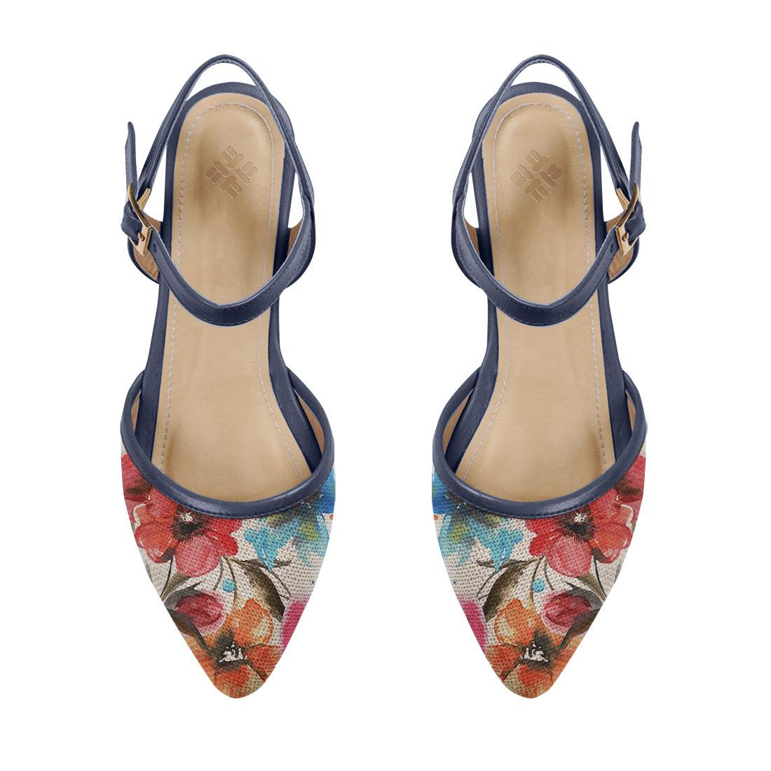 DB Closed Strap Sandal Watercolor Flowers - CANVAEGYPT
