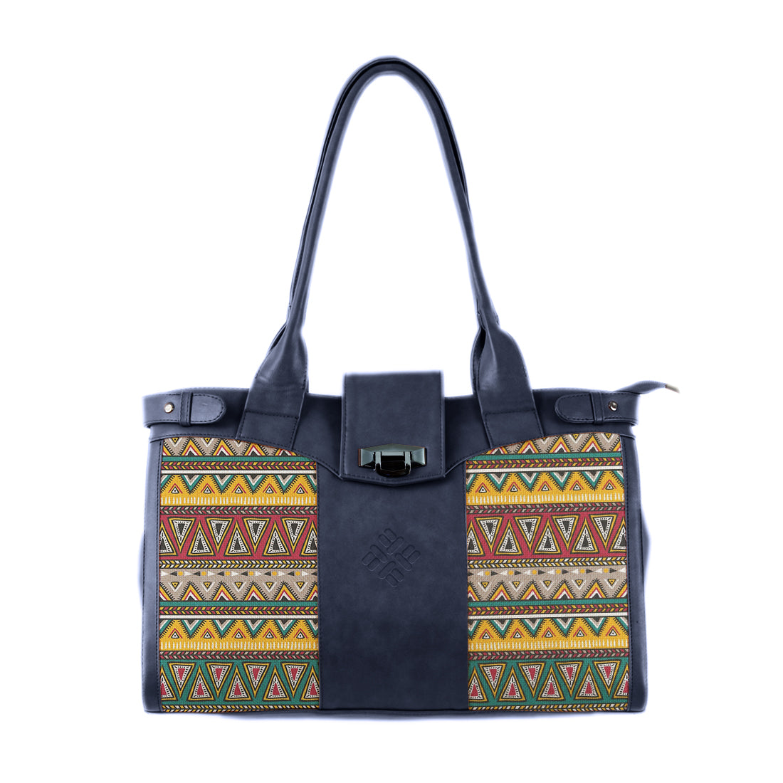 DB Double Handle Large Bag African Abstract - CANVAEGYPT