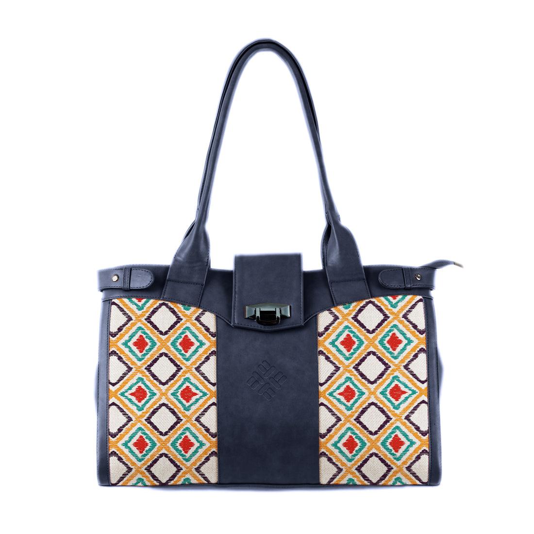 DB Double Handle Large Bag Pixely - CANVAEGYPT
