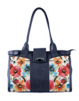 DB Double Handle Large Bag White Floral