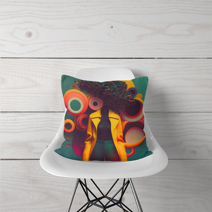 Decorative Pillow Curly Thoughts - CANVAEGYPT