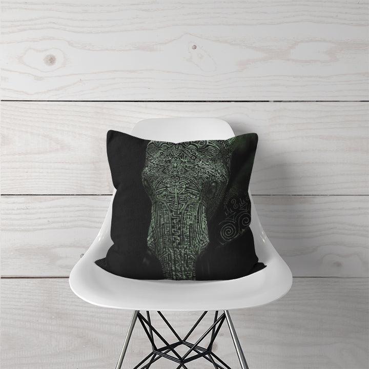 Decorative Pillow Elephant Tattoo - CANVAEGYPT