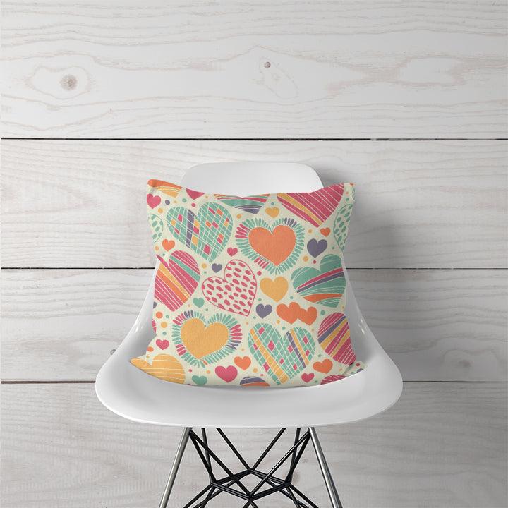 Decorative Pillow Heart Abstract - CANVAEGYPT