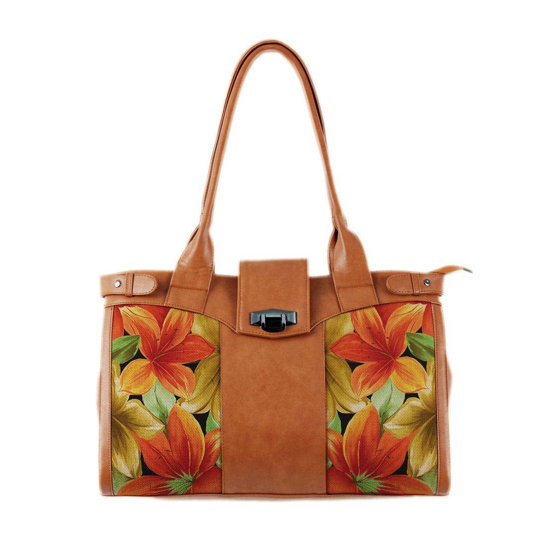 Double Handle Large Bag Big Roses