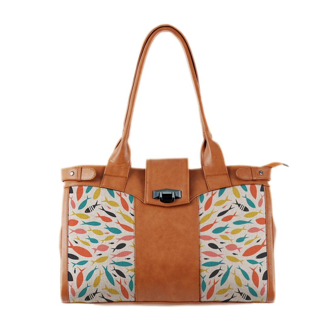 Double Handle Large Bag Colorful Ocean - CANVAEGYPT