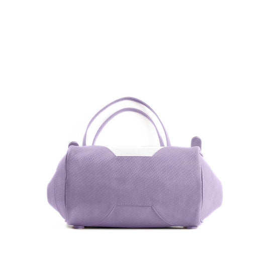 Lavender Leather Tote Bag Faces - CANVAEGYPT