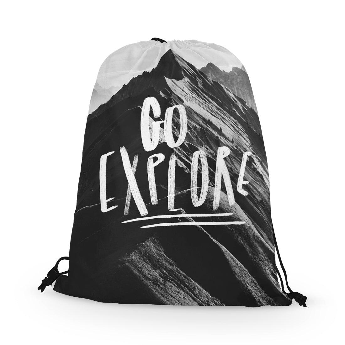 Drawstring Bag Go Explore - CANVAEGYPT