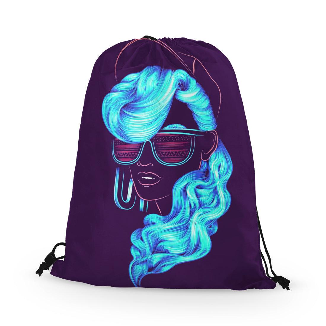 Drawstring Bag Neon Girl - CANVAEGYPT