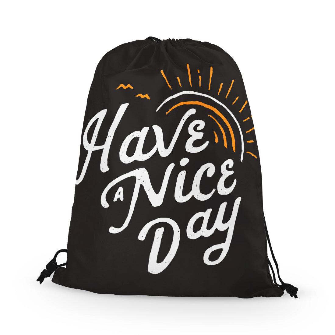Drawstring Bag Nice day - CANVAEGYPT