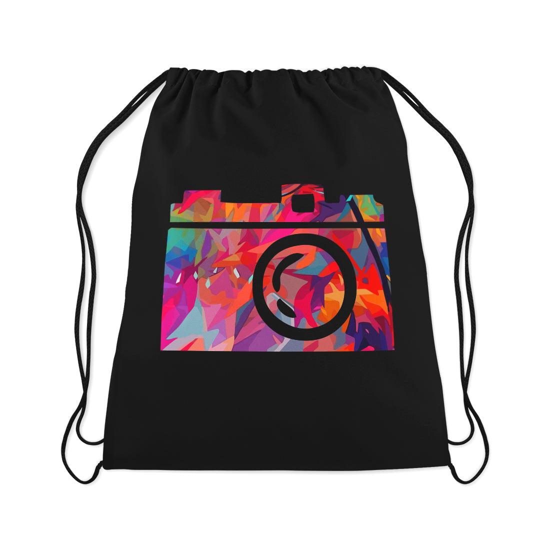 Drawstring Bag Abstract Cam