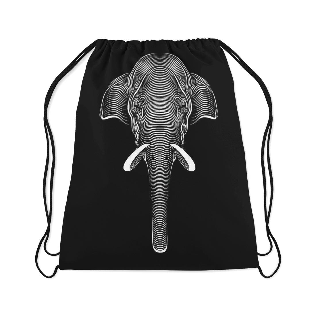 Drawstring Bag Elephant tribal - CANVAEGYPT