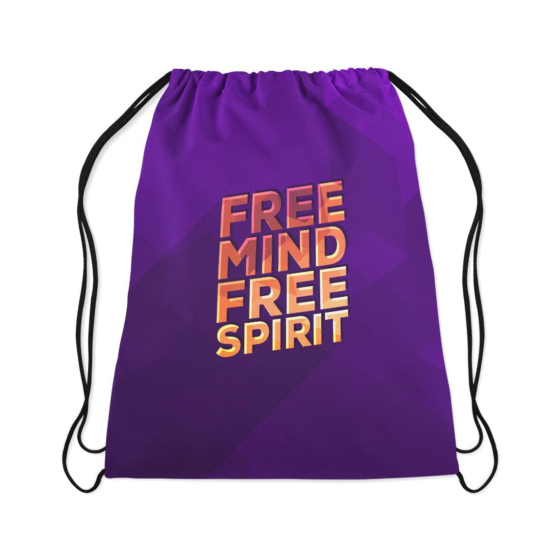 Drawstring Bag Free Mind - CANVAEGYPT