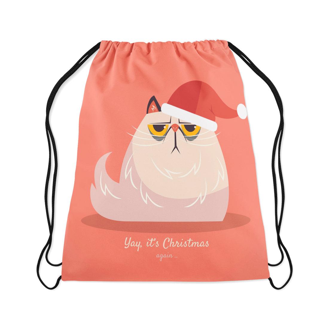 Drawstring Bag Grumpy Christmas - CANVAEGYPT