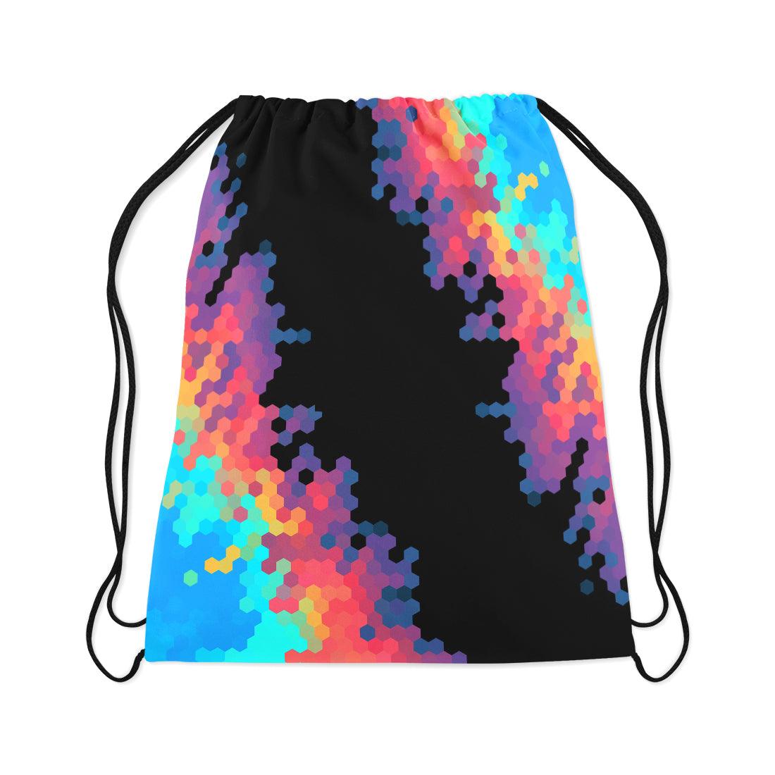 Drawstring Bag Hexagon colors - CANVAEGYPT